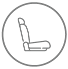 Vehicle seating capacity icon